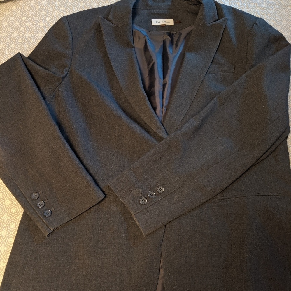 Gray Calvin Klein suit jacket 16W